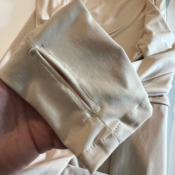 Anyutas Couture Custom Maternity Photoshoot Dress with Train Med/Lrg Champagne - Picture 7 of 11